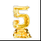 Статуэтка -5 в золоте-